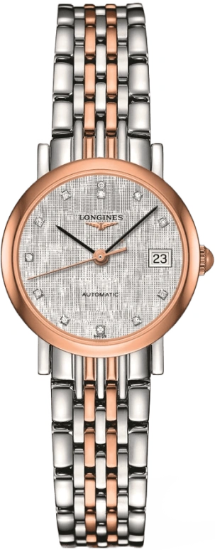 Longines,Elegant 25.50mm,25.50mm,Stainless Steel,Silver,Automatic,Date,40hours,L4,L4.309.5.77.7