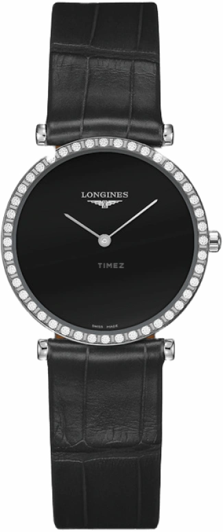 Longines,La Grande Classique 29mm,29mm,Stainless Steel,Black,Quartz,In-house Caliber,Sapphire,L4,L4.523.0.50.2