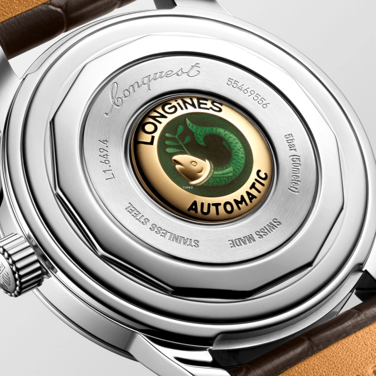 Longines,Conquest Heritage 38mm,38mm,Stainless Steel,Brown,Automatic,Anti-magnetic,72hours,L1,L1.649.4.62.2