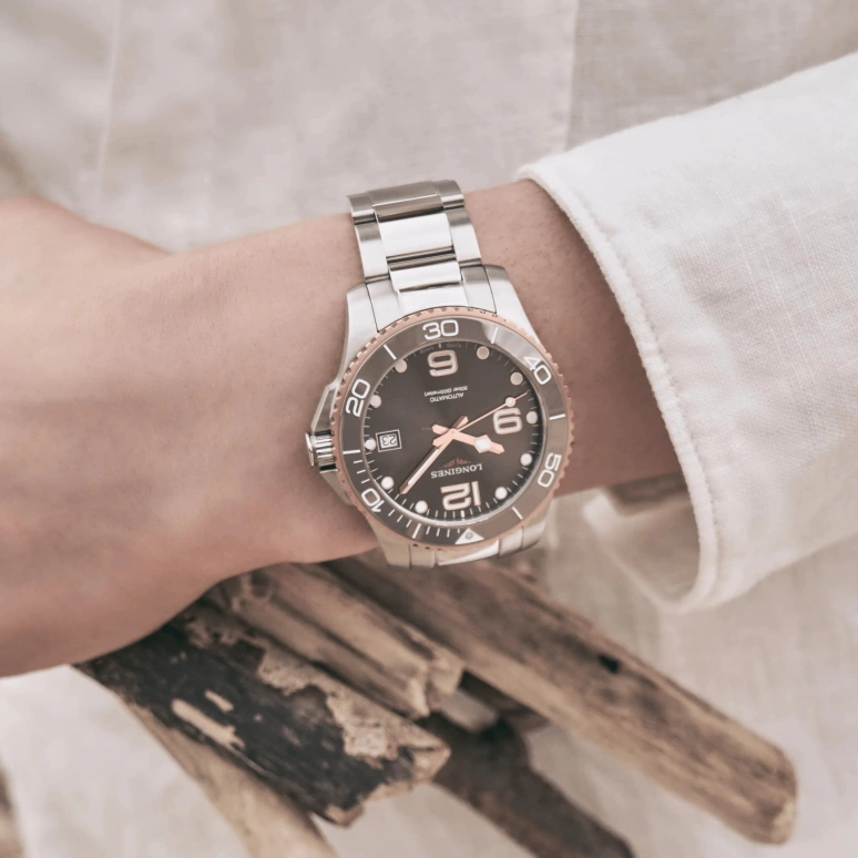 Longines,HydroConquest 39mm,39mm,Ceramic,Stainless Steel,Grey,Automatic,Date,64hours,L3,L3.780.3.78.6
