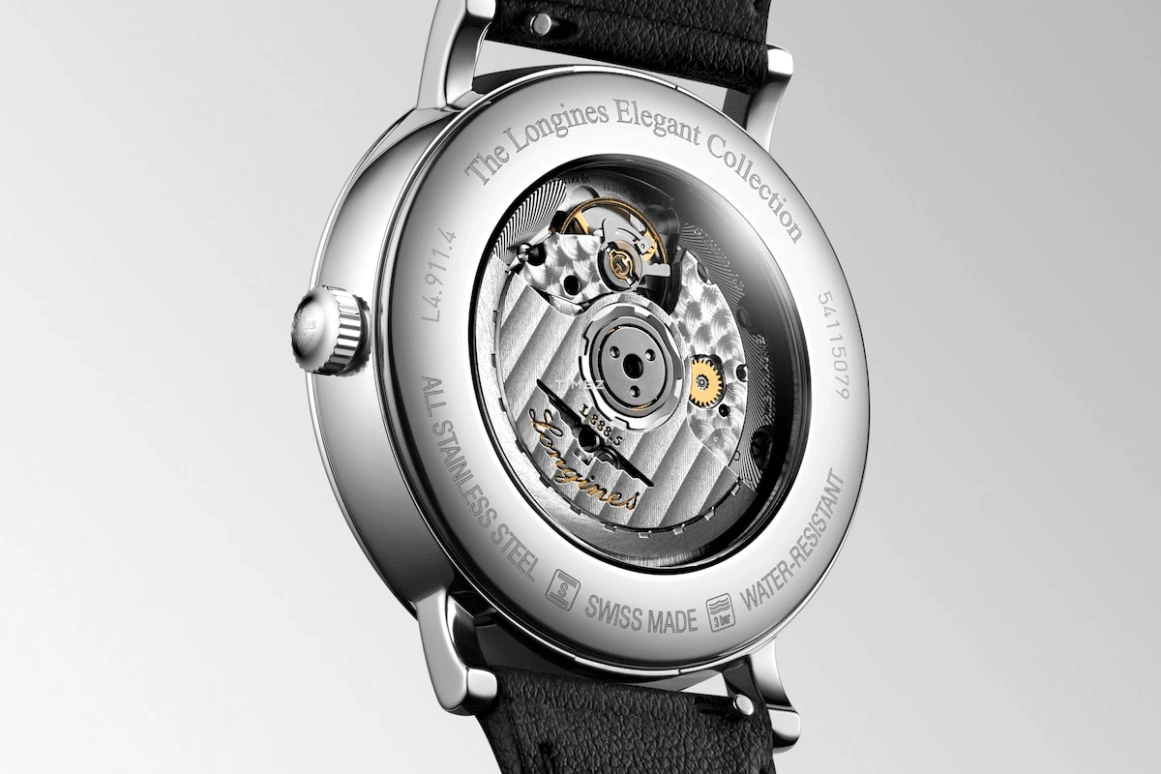 Longines,Elegant 41mm,41mm,Stainless Steel,Coal Gray,Grey,Automatic,Day,64hours,L4,L4.911.4.78.2