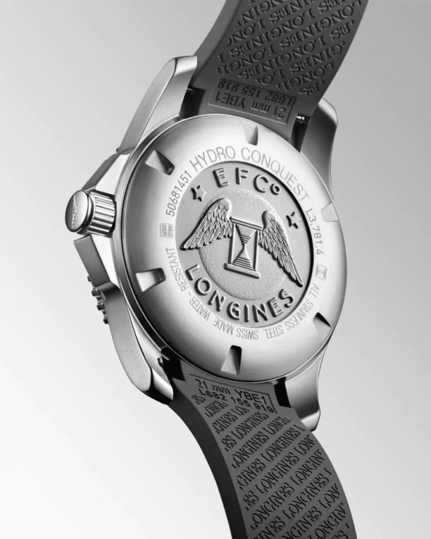 Longines,HydroConquest 41mm,41mm,Stainless Steel,Grey,Automatic,Date,65hours,L3,L3.781.4.76.9