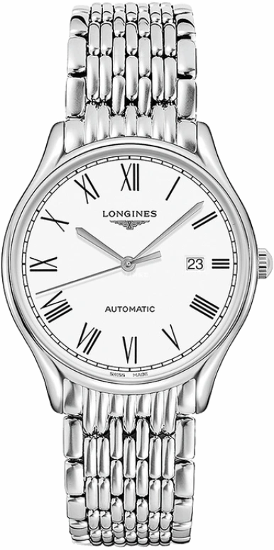 Longines,Lyre 40mm,40mm,Stainless Steel,White,Automatic,Date,64hours,L4,L4.961.4.11.6