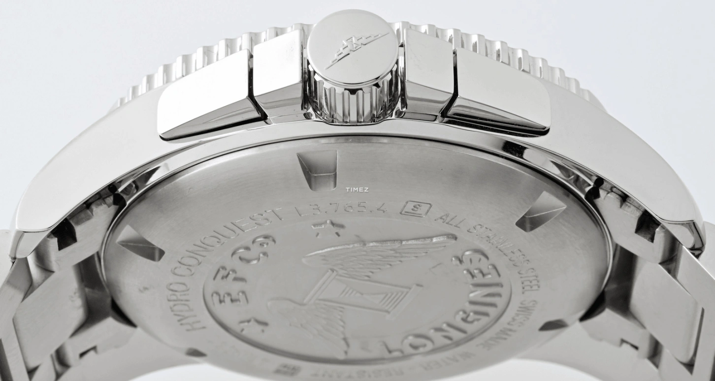 Longines,HydroConquest 47.50mm,47.50mm,Stainless Steel,Black,Automatic,Chronograph,Day,L3,L3.765.4.56.6