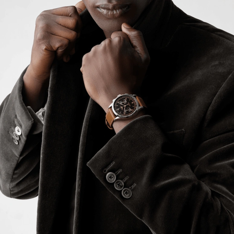 Longines,Heritage Classic 40mm,40mm,Stainless Steel,Black,Automatic,Chronograph,59hours,L2,L2.921.4.56.2