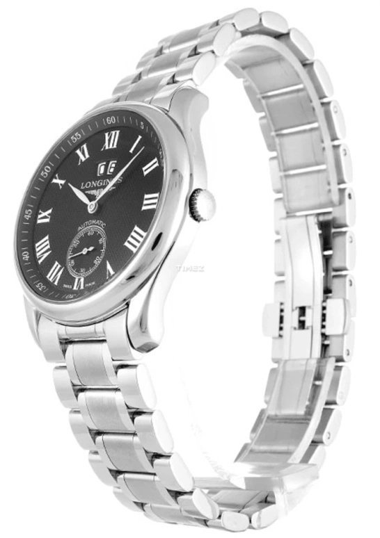 Longines,Master 40mm,40mm,Stainless Steel,Black,Automatic,Day,42hours,L2,L2.676.4.51.6