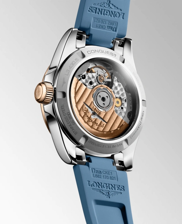 Longines,Sport 34mm,34mm,Stainless Steel,Blue,Automatic,Day,Anti-magnetic,L3,L3.430.5.92.9