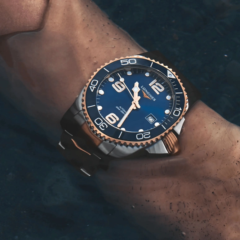Longines,HydroConquest 41mm,41mm,Stainless Steel,Blue,Automatic,Day,72hours,L3,L3.781.3.98.7