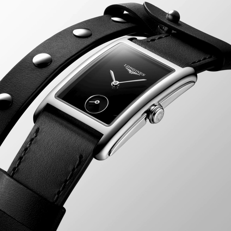 Longines,Elegant 23.30x37mm,23.30x37mm,Stainless Steel,Black,Quartz,26280hours,In-house Caliber,L5,L5.512.4.59.2