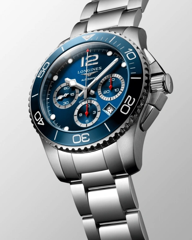Longines,Sport 43mm,43mm,Stainless Steel,Blue,Automatic,66hours,In-house Caliber,L3,L3.883.4.96.6