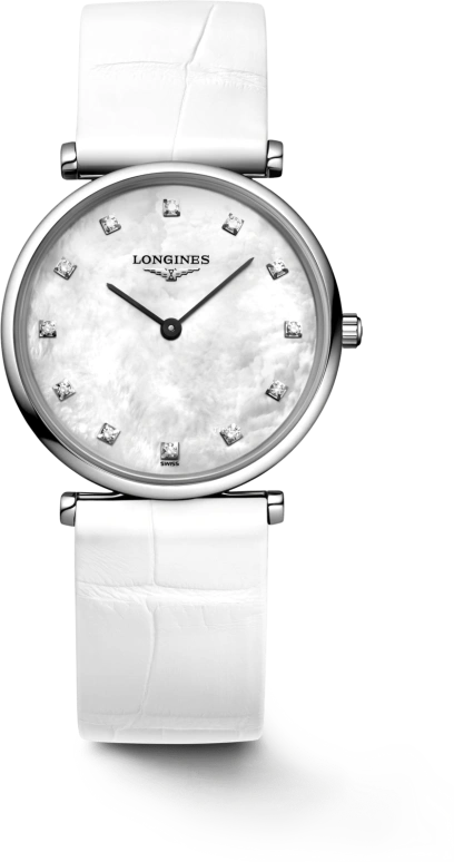 Longines,La Grande Classique 29mm,29mm,Stainless Steel,White,Quartz,In-house Caliber,Sapphire,Hardlex,L4,L4.512.4.87.B