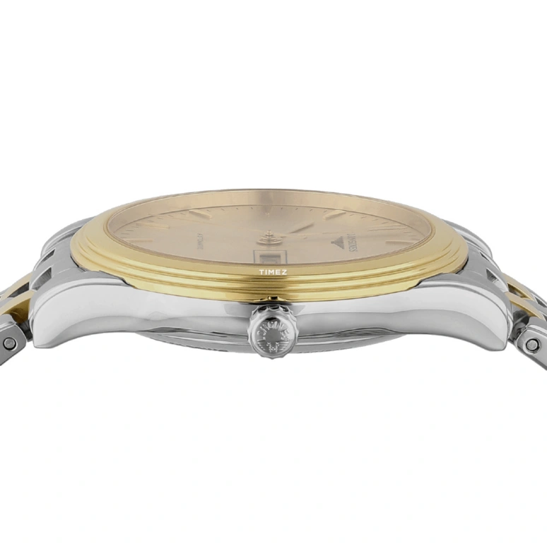 Longines,Flagship 38.50mm,38.50mm,Stainless Steel,Gold,Automatic,Date,Day,L4,L4.899.3.32.7