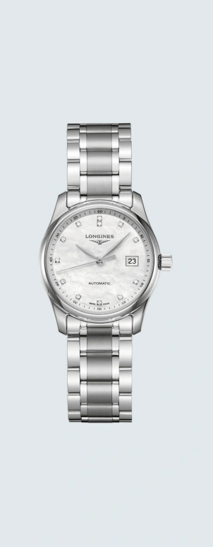 Longines,Master 29mm,29mm,Stainless Steel,White,Automatic,Date,40hours,L2,L2.257.4.87.6
