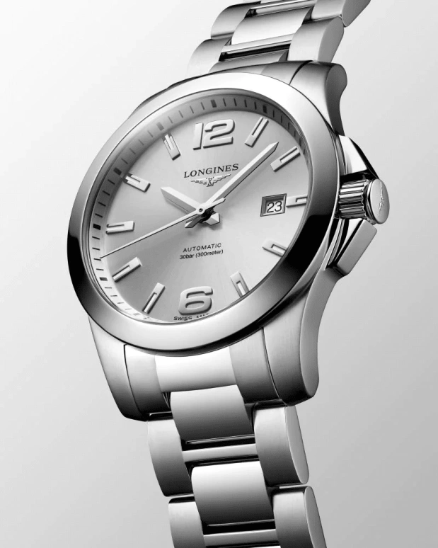 Longines,Sport 41mm,41mm,Stainless Steel,Silver,Automatic,Day,72hours,L3,L3.777.4.76.6