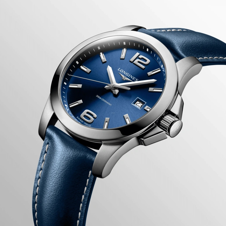 Longines,Sport 41mm,41mm,Stainless Steel,Blue,Quartz,Day,26280hours,L3,L3.759.4.96.0