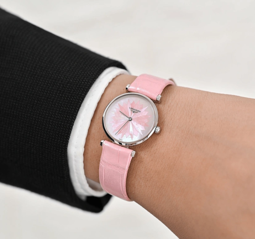 Longines,La Grande Classique 24mm,24mm,Stainless Steel,Silver,White,Pink,Quartz,26280hours,In-house Caliber,L4,L4.209.4.04.2
