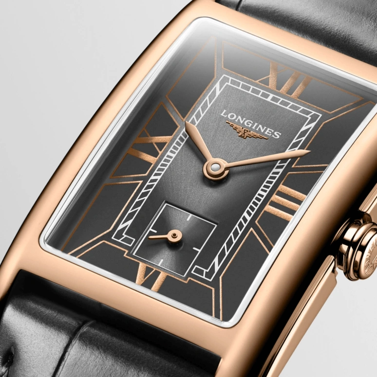 Longines,DolceVita 23mm,23mm,Pink Gold,Grey,Quartz,26280hours,In-house Caliber,L5,L5.512.8.75.2