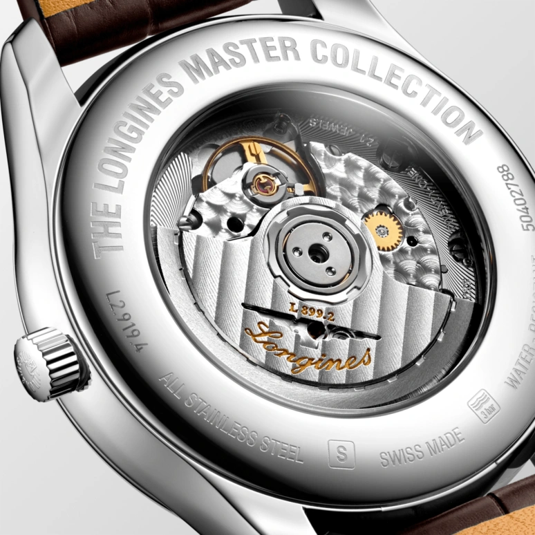 Longines,Master 42mm,42mm,Stainless Steel,Silver,Automatic,Moonphase,Date,L2,L2.919.4.78.3