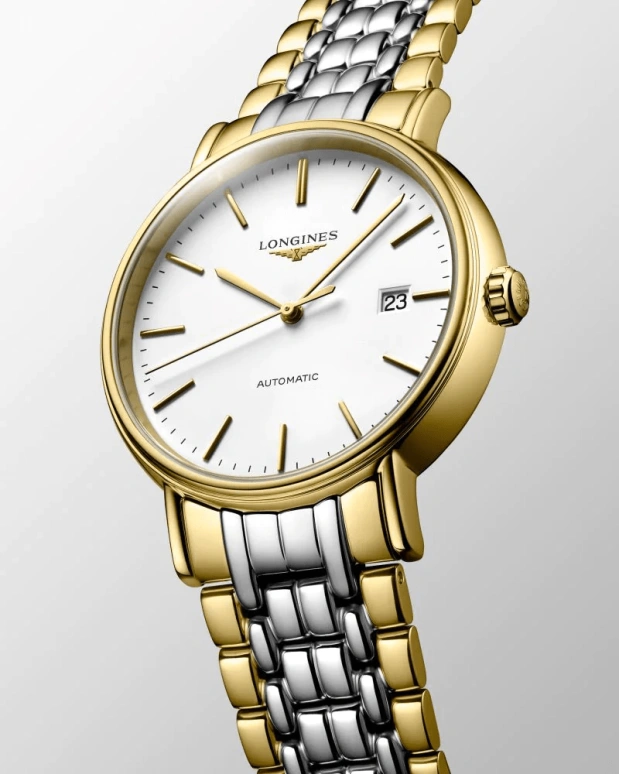 Longines,Presence 40mm,40mm,Stainless Steel,White,Automatic,Date,65hours,L4,L4.922.2.12.7