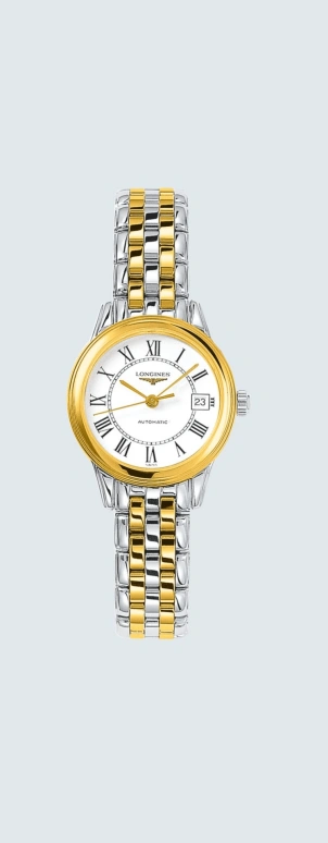 Longines,Flagship 26mm,26mm,Stainless Steel,White,Automatic,Date,40hours,L4,L4.274.3.21.7