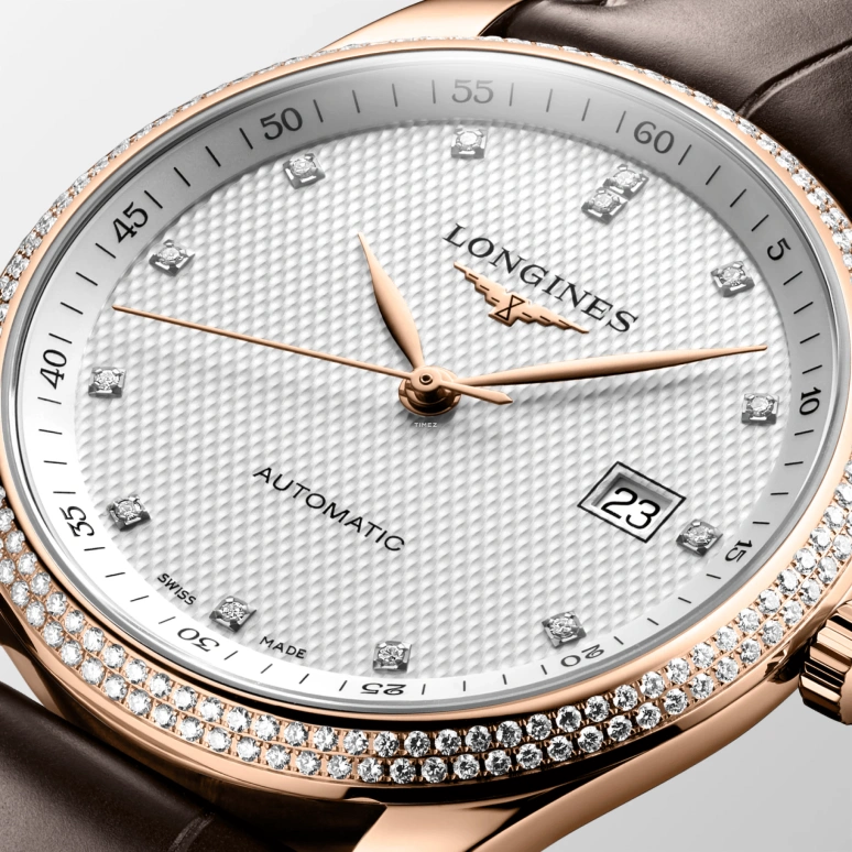 Longines,Master 40mm,40mm,Rose Gold,Silver White,Automatic,Day,72hours,L2,L2.793.9.77.3