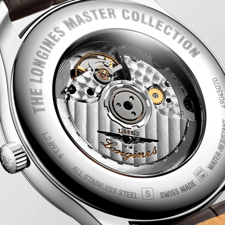 Longines,Master 42mm,42mm,Stainless Steel,White,Automatic,Chronograph,Date,L2,L2.893.4.78.3