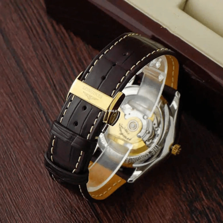 Longines,Master 38.50mm,38.50mm,Yellow Gold,Stainless Steel,Silver White,Automatic,Date,Day,L2,L2.755.5.77.3