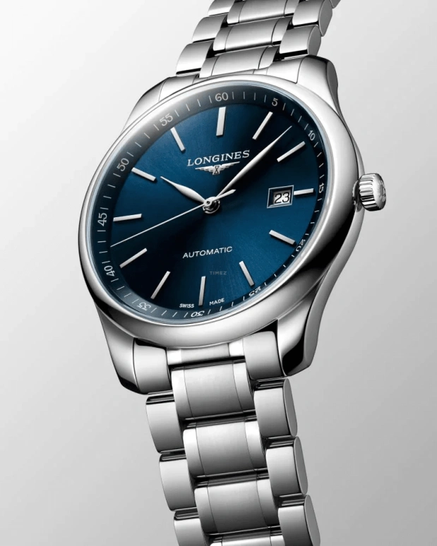 Longines,Master 42mm,42mm,Stainless Steel,Blue,Automatic,Date,65hours,L2,L2.893.4.92.6
