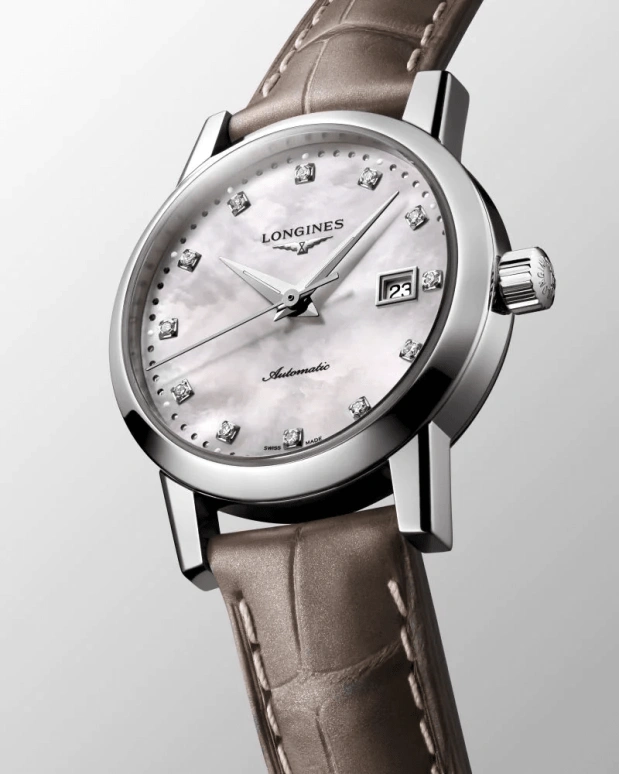 Longines,1832 30mm,30mm,Stainless Steel,Beige,Automatic,Date,40hours,L4,L4.325.4.87.2