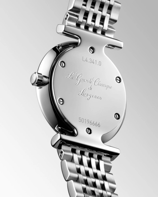 Longines,Elegant 24mm,24mm,Stainless Steel,White,Black,Quartz,26280hours,In-house Caliber,L4,L4.341.0.80.6