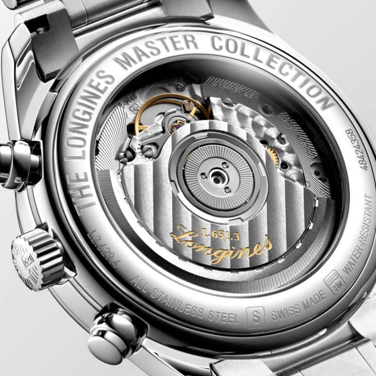 Longines,Master 40mm,40mm,Stainless Steel,Silver,Automatic,Chronograph,Date,L2,L2.629.4.78.6