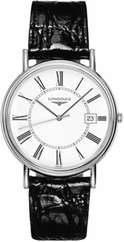 Longines,Presence 38.50mm,38.50mm,Stainless Steel,White,Quartz,Date,26280hours,L4,L4.790.4.11.2