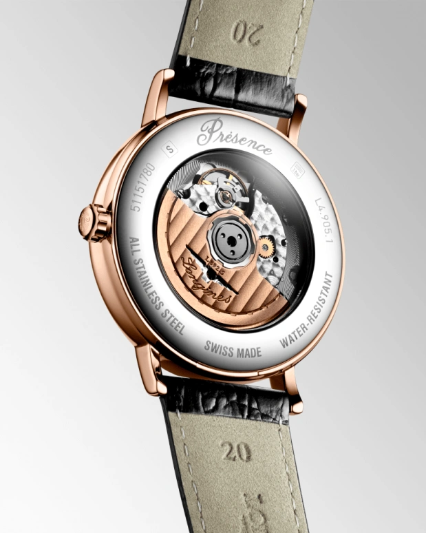 Longines,Presence 40mm,40mm,Stainless Steel,White,Automatic,Day,64hours,L4,L4.905.1.11.2