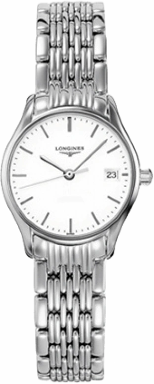 Longines,Lyre 25mm,25mm,Stainless Steel,White,Quartz,Date,Jumping Minutes,L4,L4.259.4.12.6
