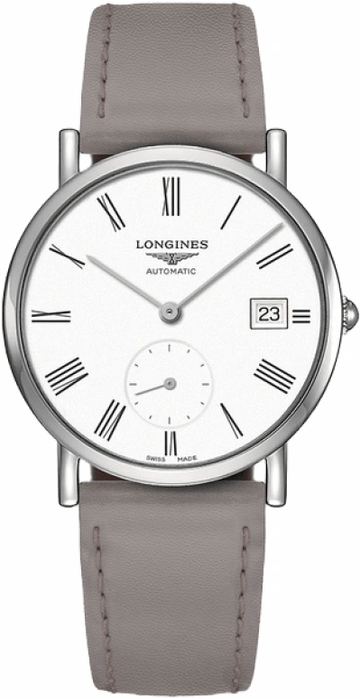 Longines,Elegant 34.50mm,34.50mm,Stainless Steel,White,Automatic,72hours,In-house Caliber,L4,L4.312.4.11.2
