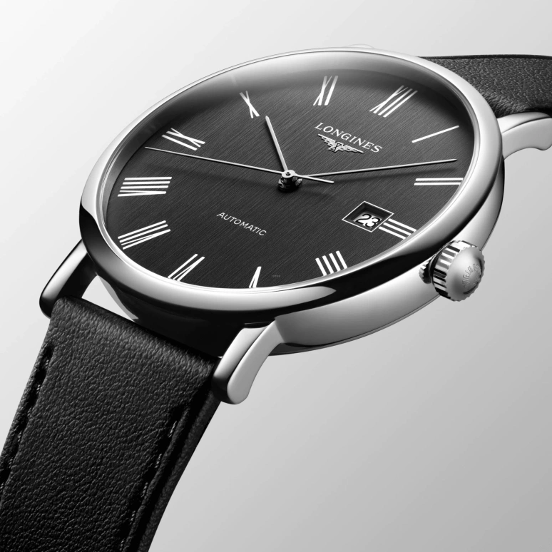 Longines,Elegant 41mm,41mm,Stainless Steel,Grey,Automatic,Date,64hours,L4,L4.911.4.71.2