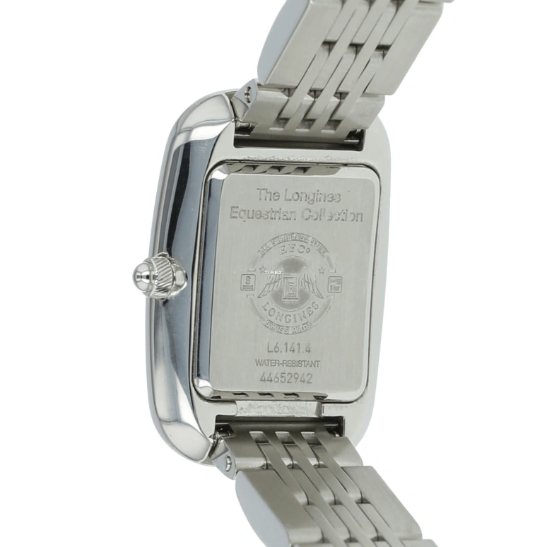 Longines,Equestrian 22x32mm,22x32mm,Stainless Steel,Black,Quartz,In-house Caliber,Sapphire,Crystal Glass,L6,L6.141.4.57.6