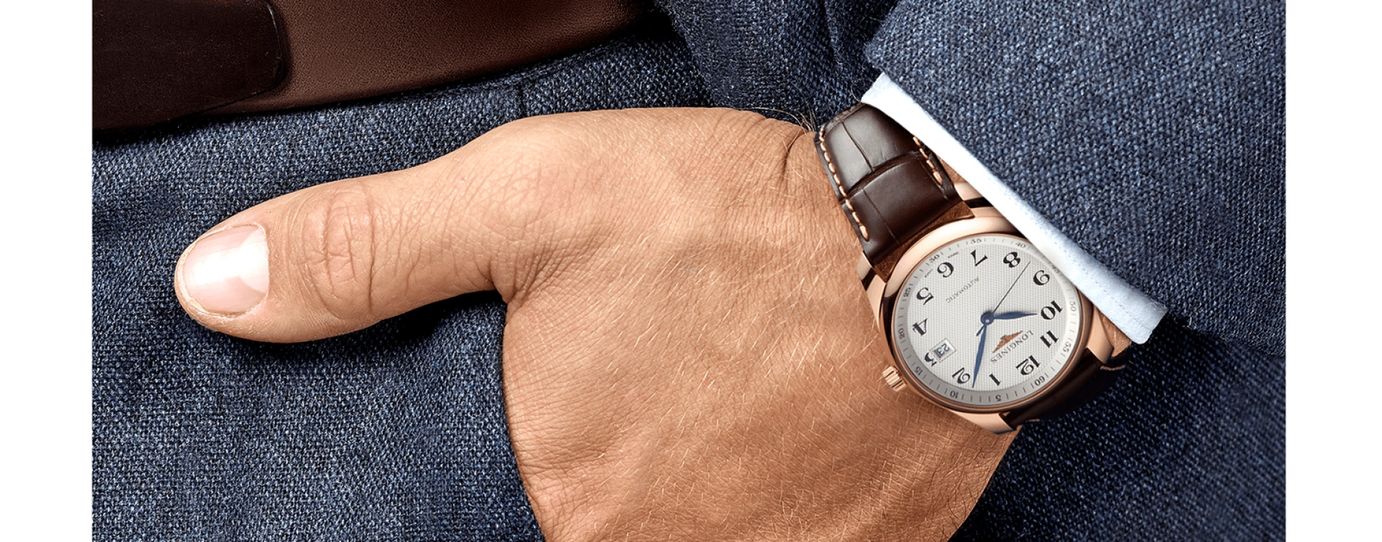 Longines,Master 40mm,40mm,Rose Gold,White,Automatic,Day,64hours,L2,L2.793.8.78.3