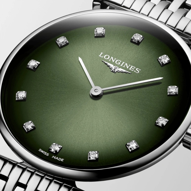 Longines,La Grande Classique 29mm,29mm,Stainless Steel,Green,Quartz,Perpetual Calendar,In-house Caliber,L4,L4.512.4.92.6