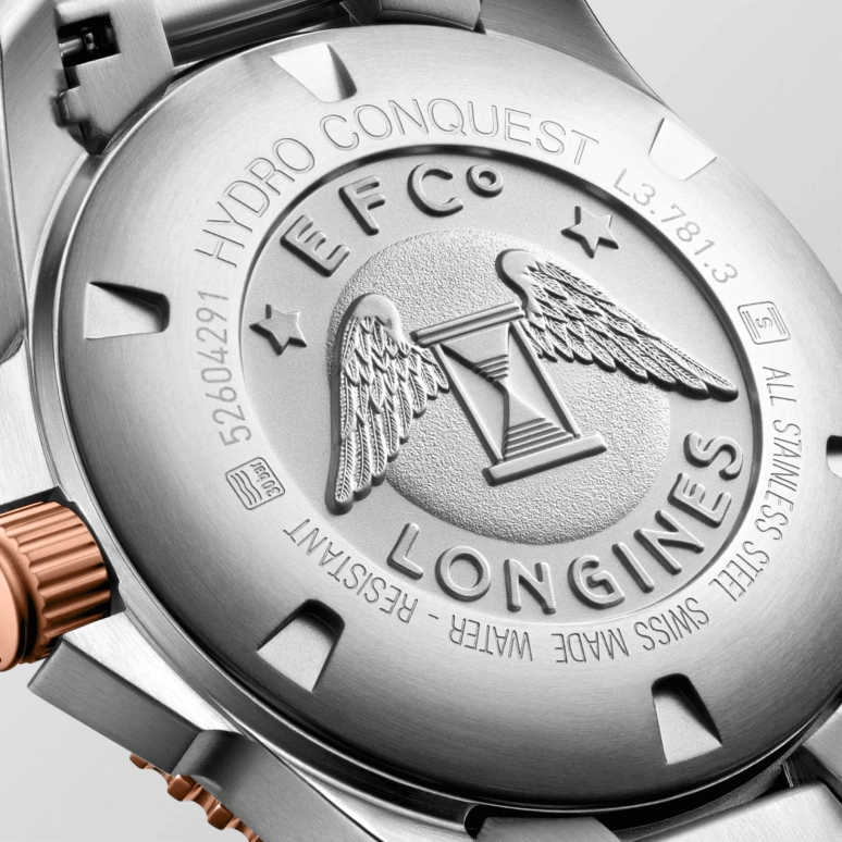 Longines,HydroConquest 41mm,41mm,Stainless Steel,Black,Automatic,Day,72hours,L3,L3.781.3.58.7