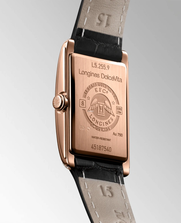 Longines,DolceVita 20.80x32mm,20.80x32mm,Pink Gold,Silver,Quartz,Day,26280hours,L5,L5.255.9.71.0