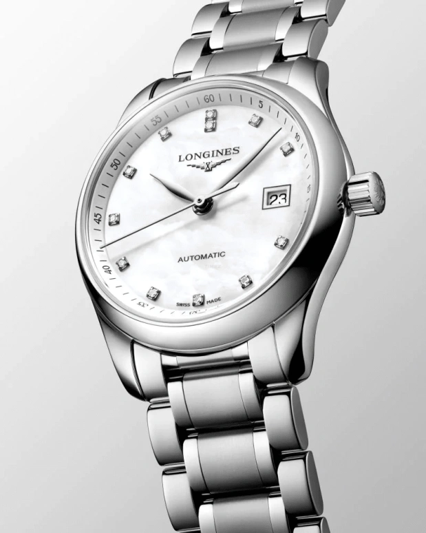 Longines,Master 29mm,29mm,Stainless Steel,White,Automatic,Date,40hours,L2,L2.257.4.87.6