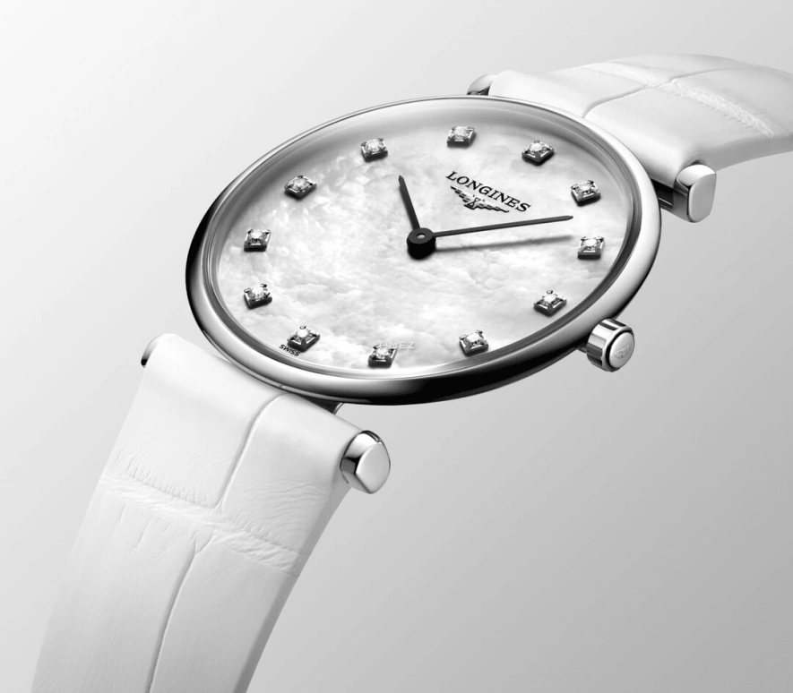 Longines,La Grande Classique 29mm,29mm,Stainless Steel,White,Quartz,In-house Caliber,Sapphire,Hardlex,L4,L4.512.4.87.B