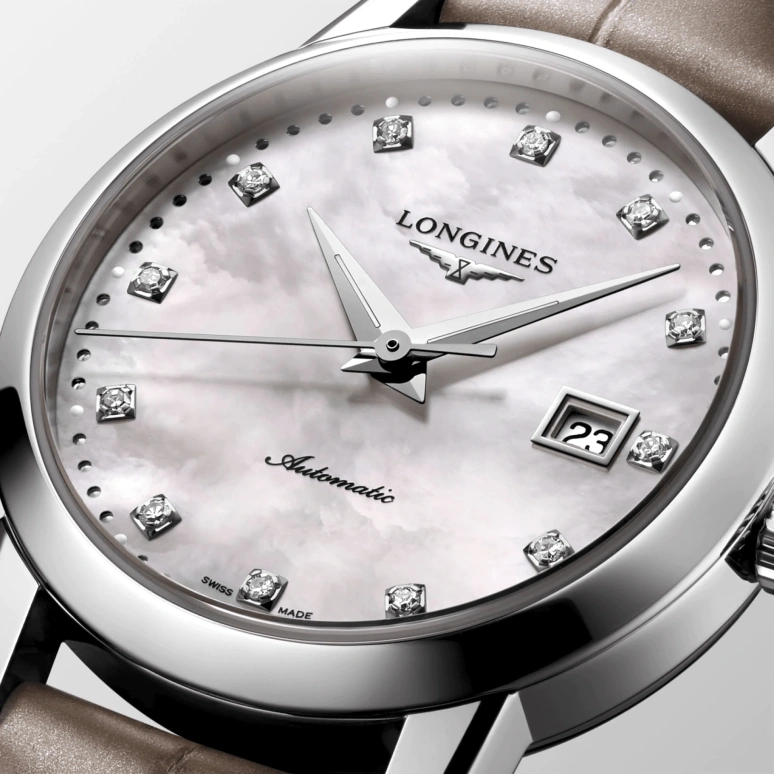Longines,1832 30mm,30mm,Stainless Steel,Beige,Automatic,Date,40hours,L4,L4.325.4.87.2