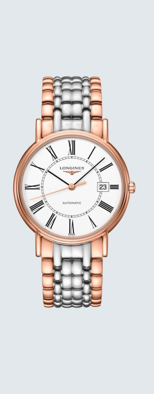 Longines,Presence 38.50mm,38.50mm,Stainless Steel,White,Automatic,Date,65hours,L4,L4.921.1.11.7