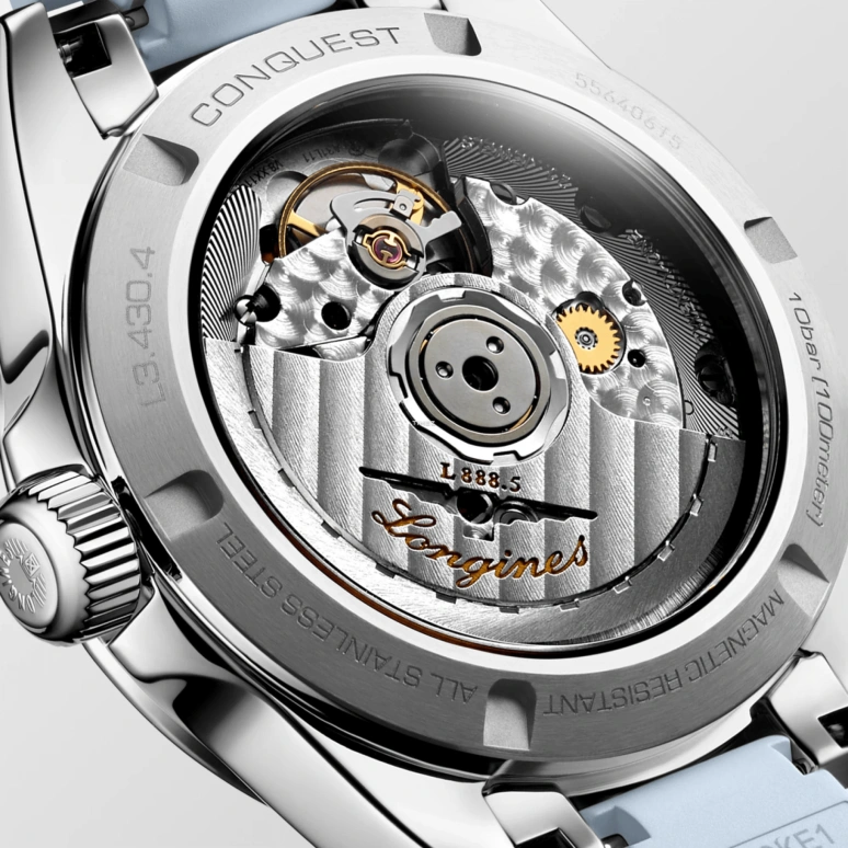 Longines,Sport 34mm,34mm,Stainless Steel,Blue,Automatic,Day,Anti-magnetic,L3,L3.430.4.92.9