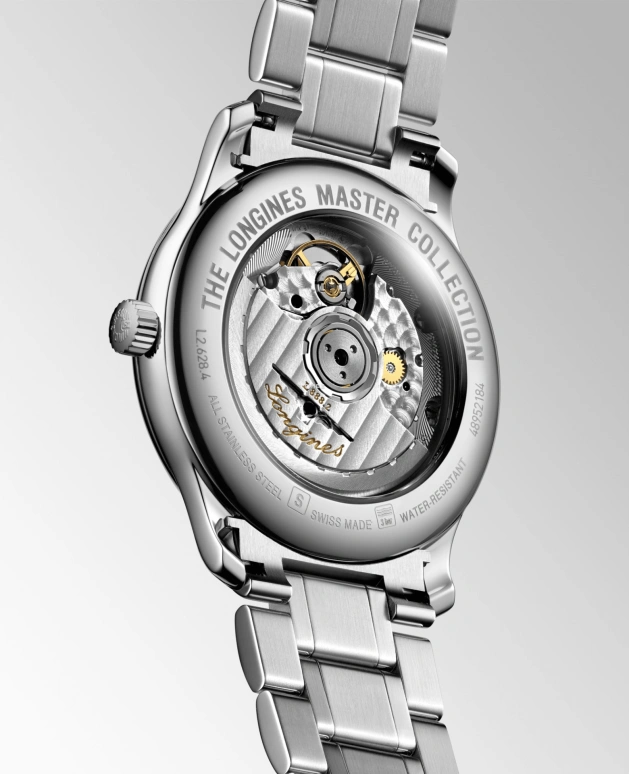 Longines,Master 38.50mm,38.50mm,Stainless Steel,Silver,Automatic,Day,65hours,L2,L2.628.4.78.6