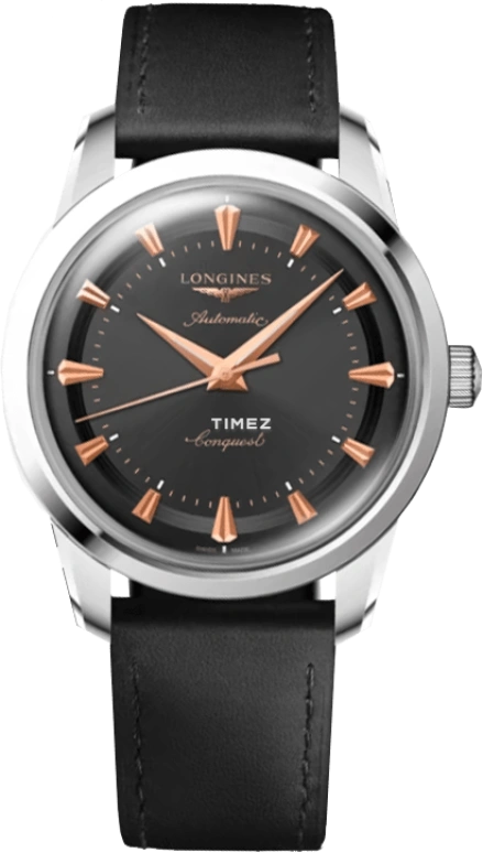 Longines,Other 40mm,40mm,Stainless Steel,Black,Automatic,Sapphire,Crystal Glass,Round,L1,L1.650.4.52.2