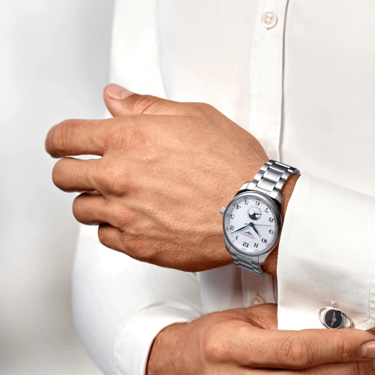 Longines,Master 42mm,42mm,Stainless Steel,Silver,Automatic,Moonphase,Date,L2,L2.919.4.78.6
