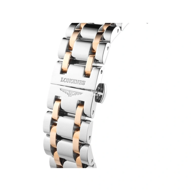 Longines,DolceVita 23.30x37mm,23.30x37mm,Stainless Steel,Rose Gold,White,Quartz,26280hours,In-house Caliber,L5,L5.512.5.87.7